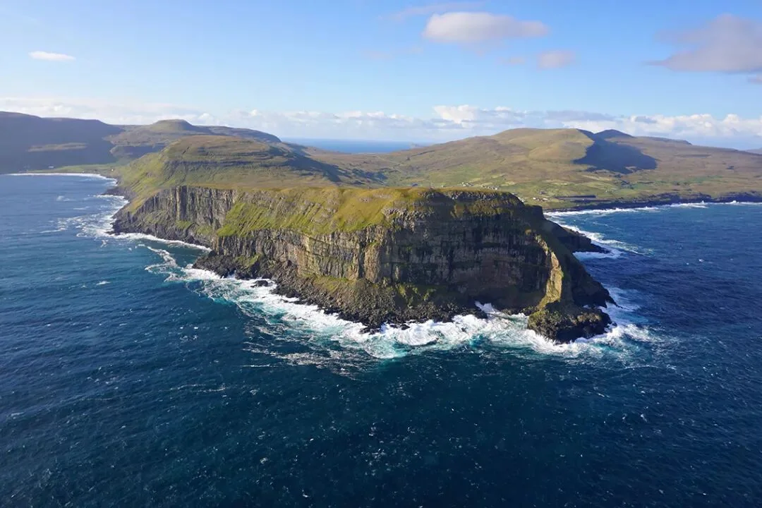 Faroe Islands sea cliffs and North Atlantic landscape