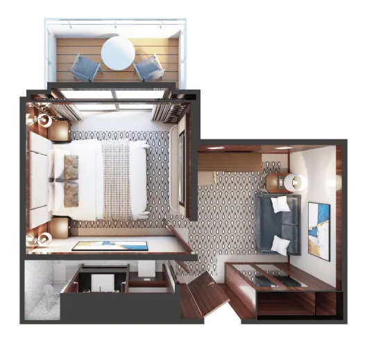 Balcony Stateroom deck plan