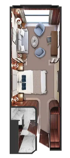 French Balcony Stateroom deck plan