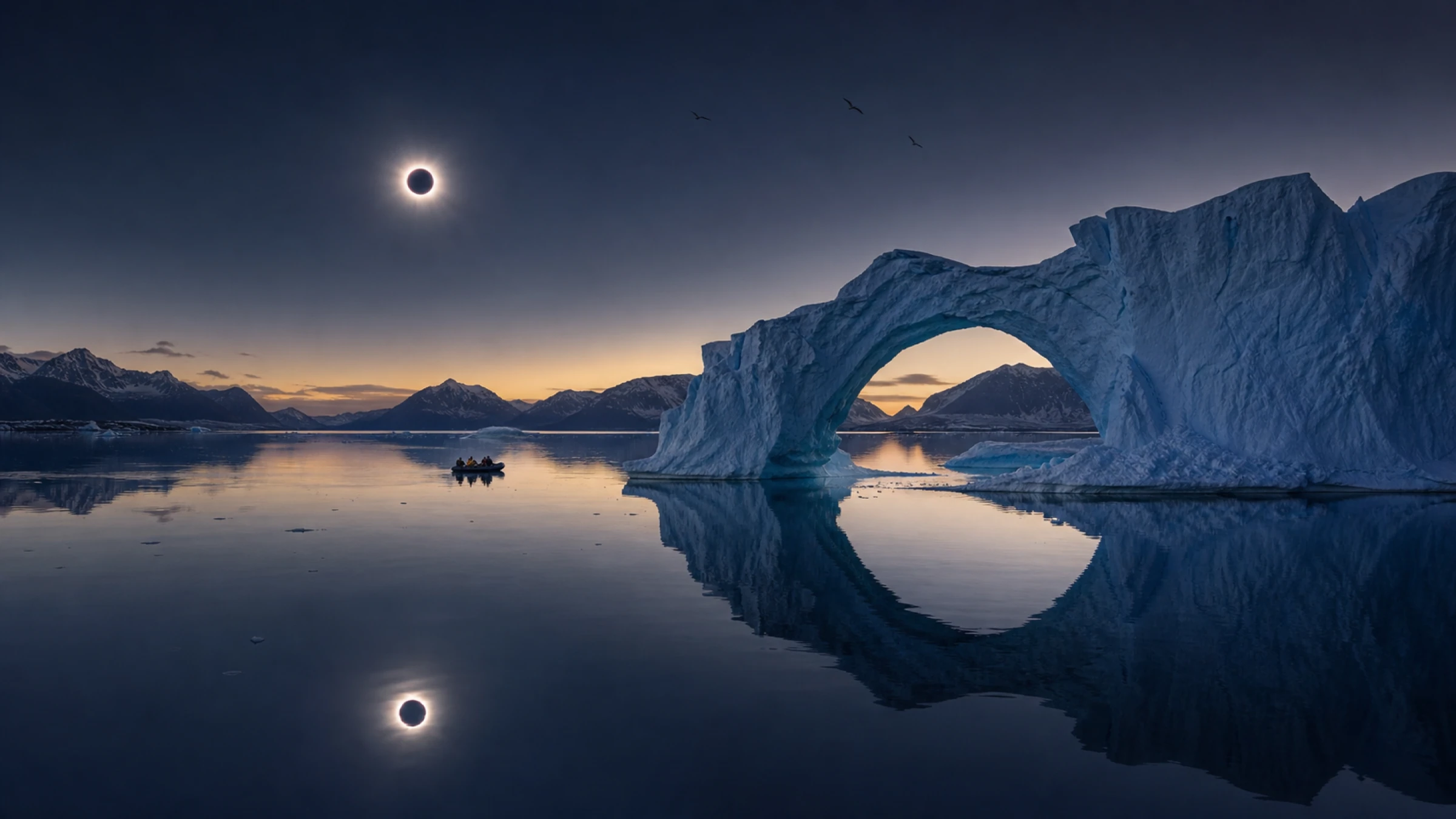 Arctic Solar Eclipse · Svalbard, Greenland and Iceland