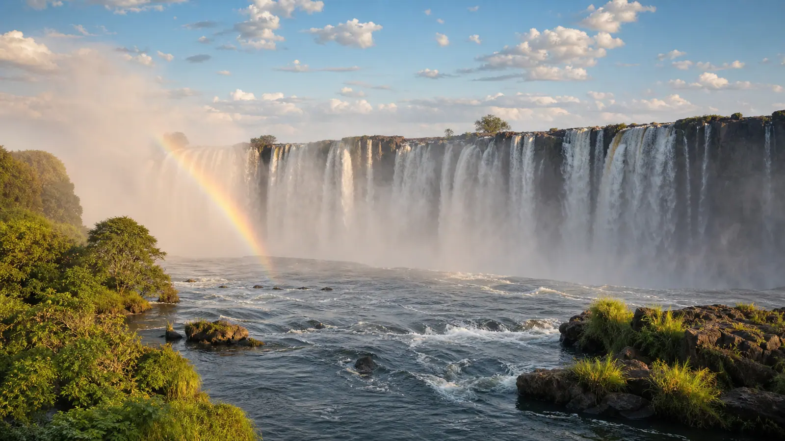 Victoria Falls From Two Perspectives