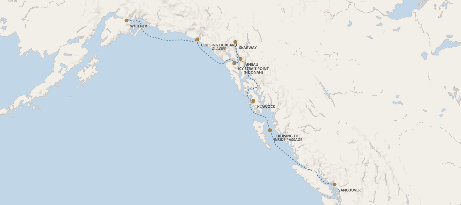 Alaska · Bears and Salmon Wildlife Journey, 12 Days route map