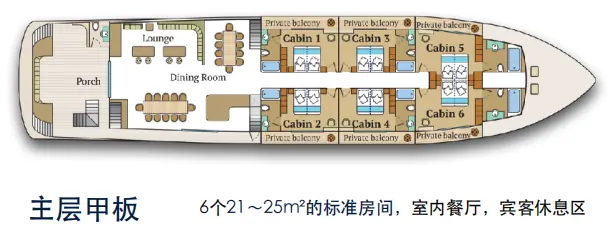 Main Deck Balcony Stateroom cabin image 2