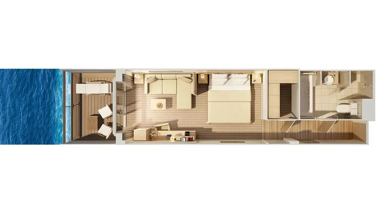 Grand Ocean Suite Plan layout