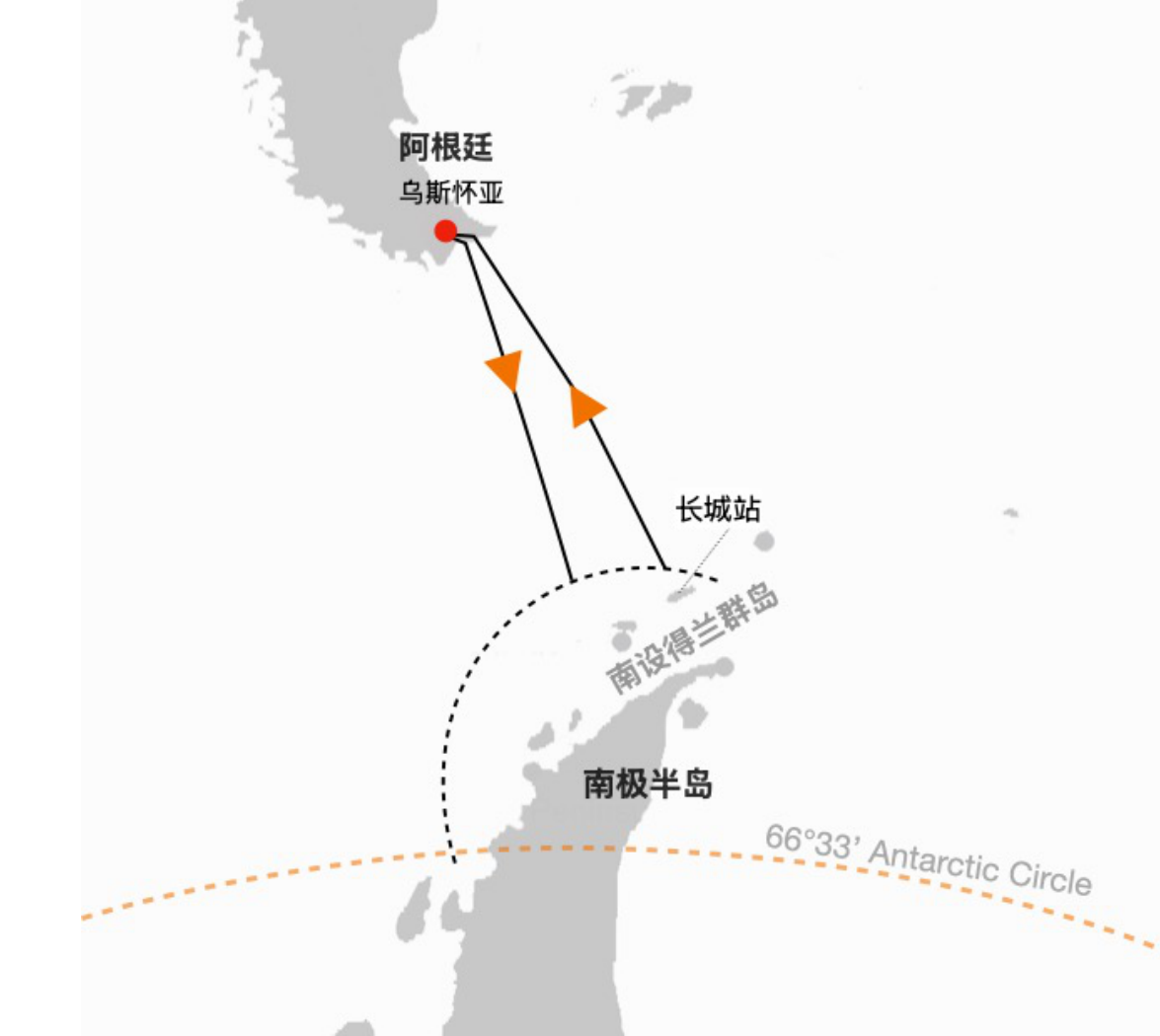 Seaventure Classic Antarctic Peninsula Expedition route map