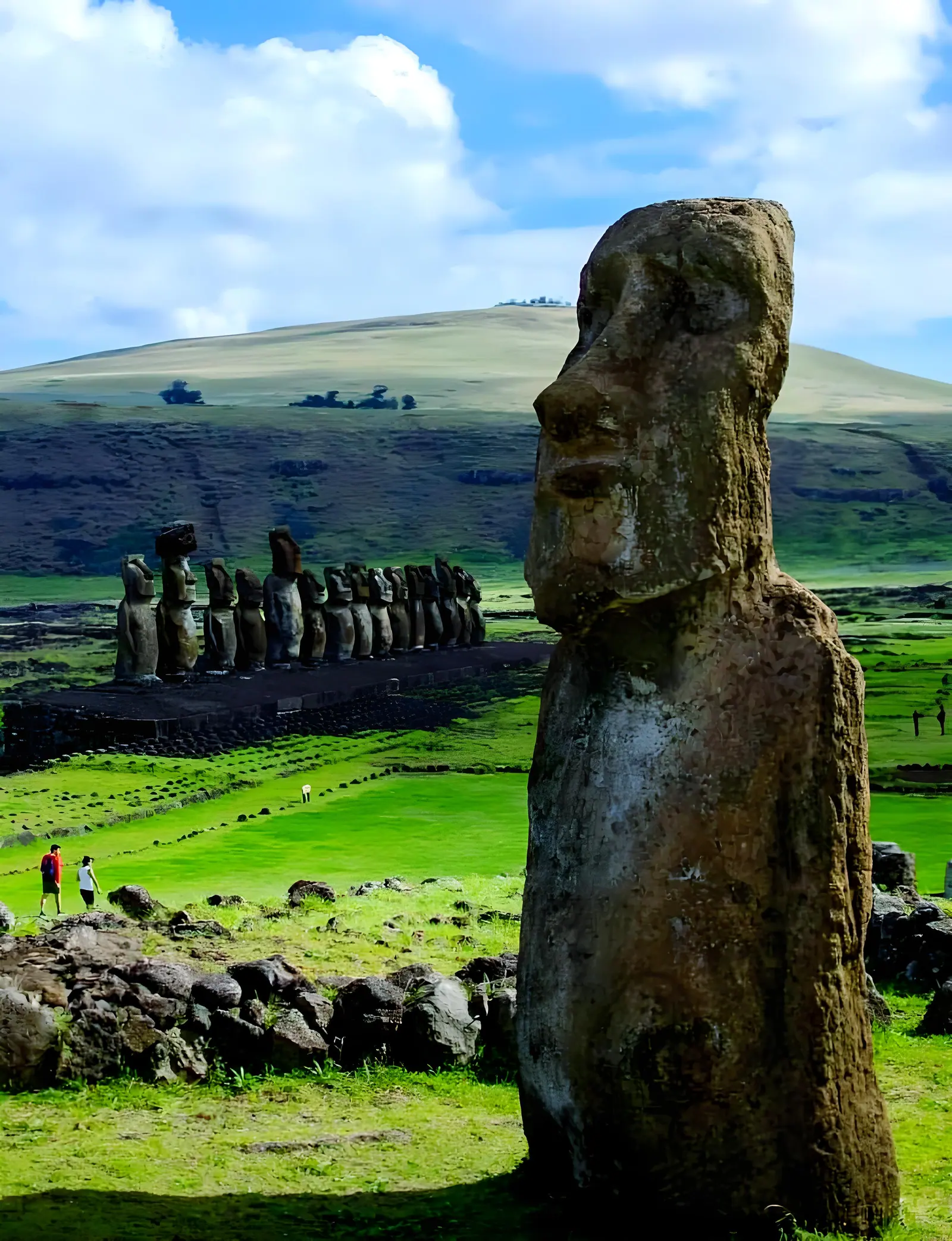 Moai statues on Easter Island