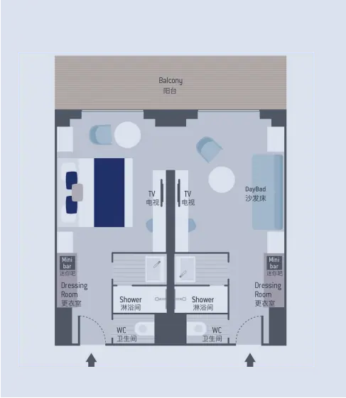 Grand Prestige Suite Plan layout