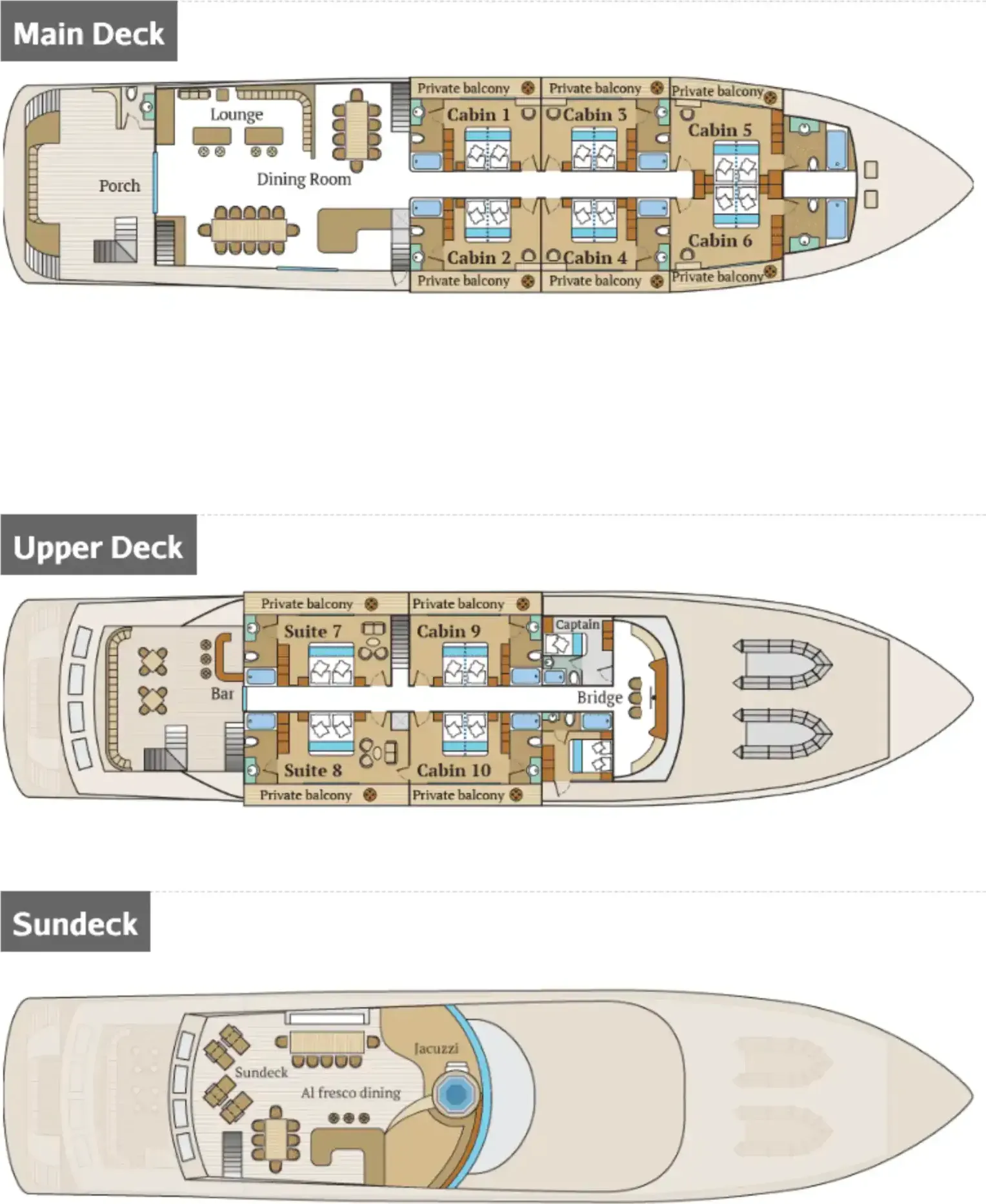 Infinity deck plan