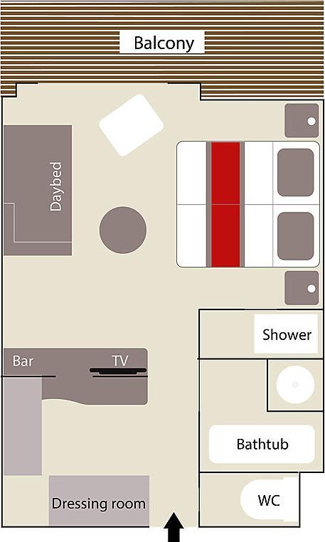 Deluxe Balcony Suite floor plan